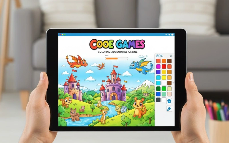 coloring games online​ at Cooe Games featured image